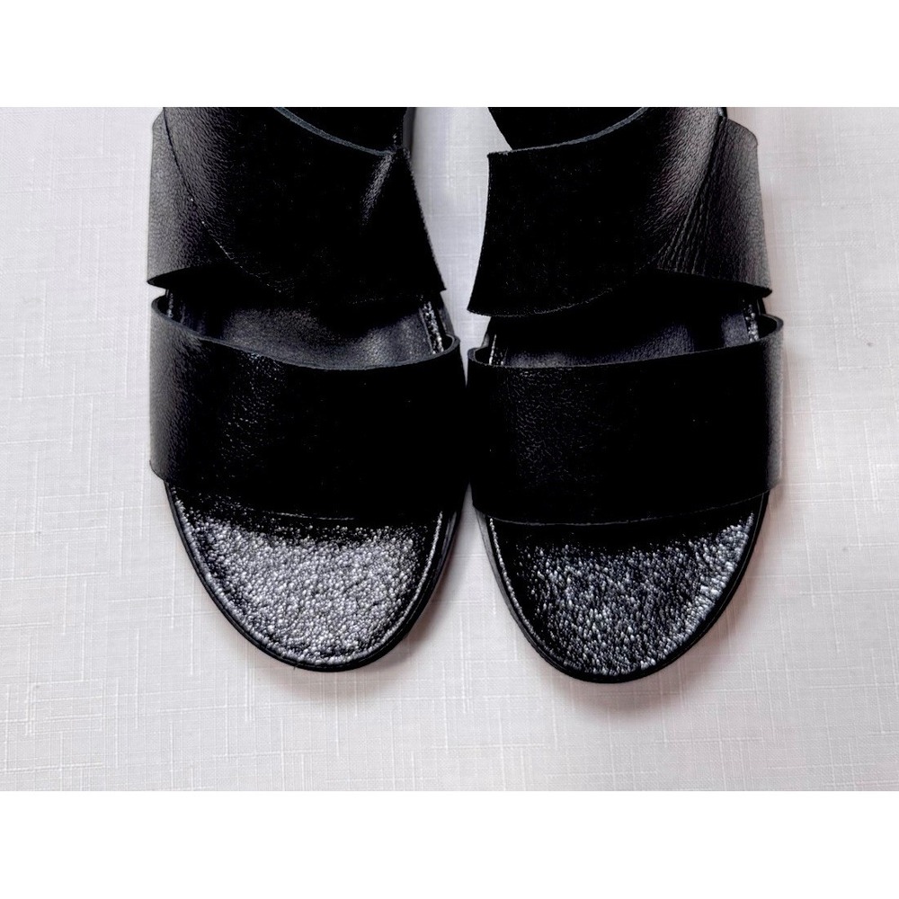 Steven By Steve Madden Natural Comfort Keanna Leather Women's 7M Sandal Black